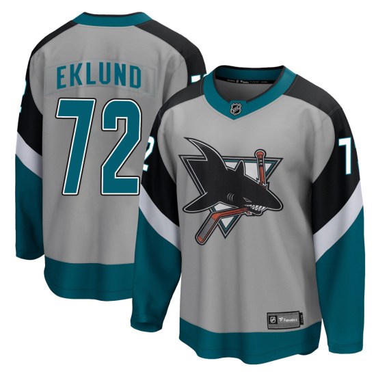 William Eklund San Jose Sharks Youth Breakaway 2020/21 Special Edition Fanatics Branded Jersey - Gray