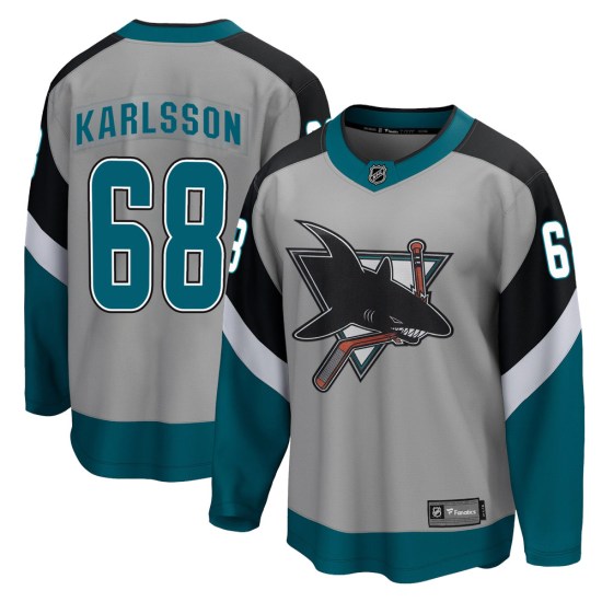 Melker Karlsson San Jose Sharks Youth Breakaway 2020/21 Special Edition Fanatics Branded Jersey - Gray