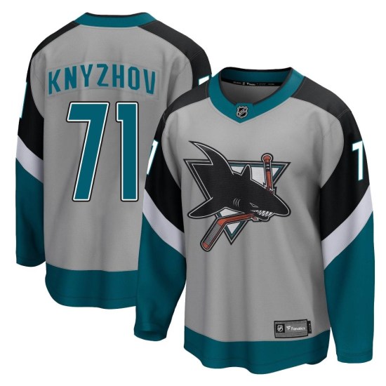 Nikolai Knyzhov San Jose Sharks Youth Breakaway 2020/21 Special Edition Fanatics Branded Jersey - Gray