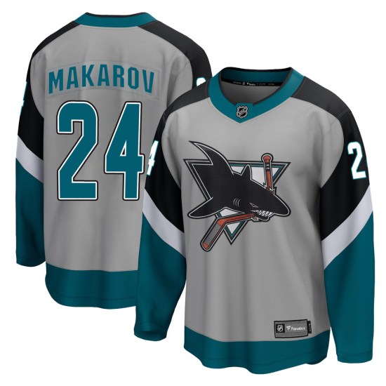 Sergei Makarov San Jose Sharks Youth Breakaway 2020/21 Special Edition Fanatics Branded Jersey - Gray