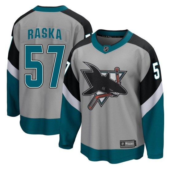 Adam Raska San Jose Sharks Youth Breakaway 2020/21 Special Edition Fanatics Branded Jersey - Gray