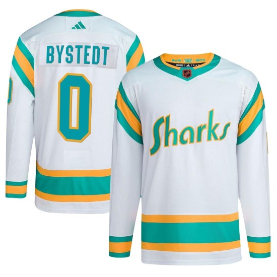 Filip Bystedt San Jose Sharks Authentic Reverse Retro 2.0 Adidas Jersey - White