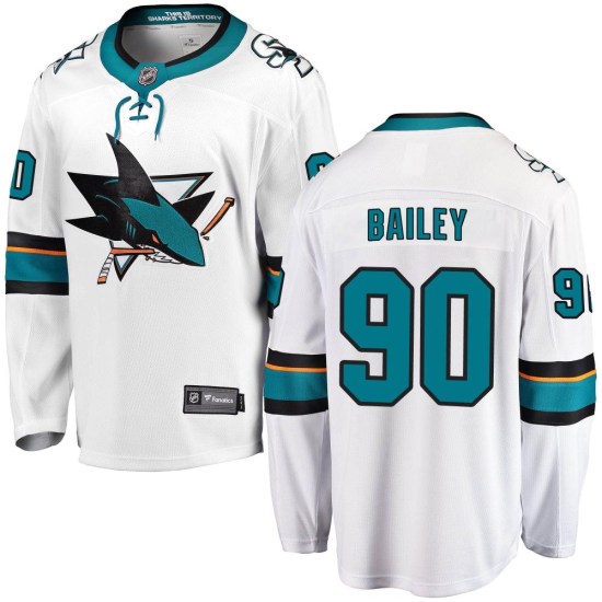 Justin Bailey San Jose Sharks Breakaway Away Fanatics Branded Jersey - White