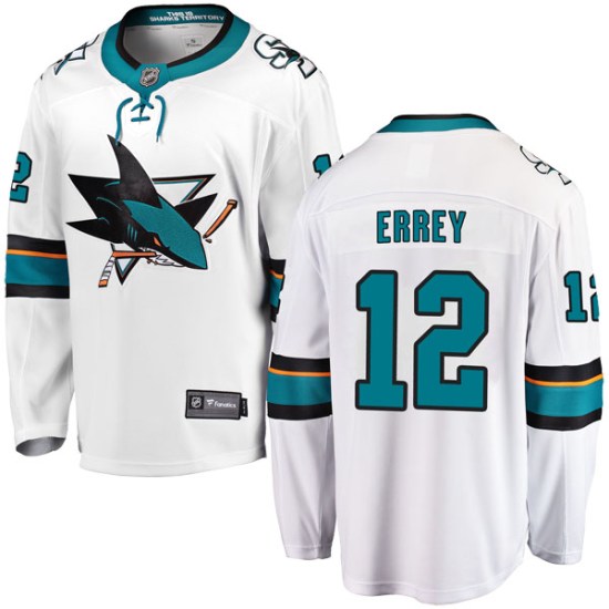 Bob Errey San Jose Sharks Breakaway Away Fanatics Branded Jersey - White