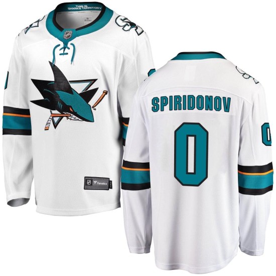 Yegor Spiridonov San Jose Sharks Breakaway Away Fanatics Branded Jersey - White