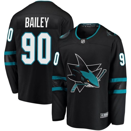 Justin Bailey San Jose Sharks Youth Breakaway Alternate Fanatics Branded Jersey - Black