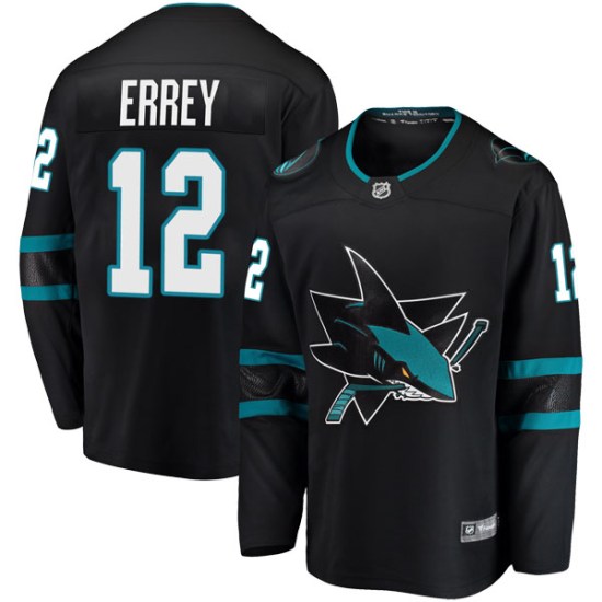 Bob Errey San Jose Sharks Youth Breakaway Alternate Fanatics Branded Jersey - Black