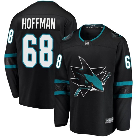 Mike Hoffman San Jose Sharks Youth Breakaway Alternate Fanatics Branded Jersey - Black