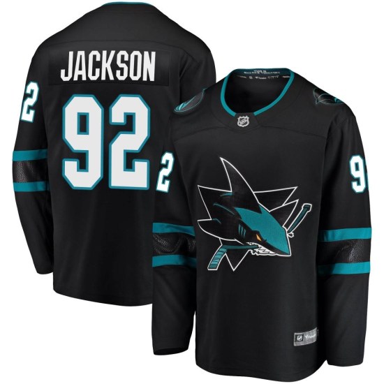 Jacob Jackson San Jose Sharks Youth Breakaway Alternate Fanatics Branded Jersey - Black