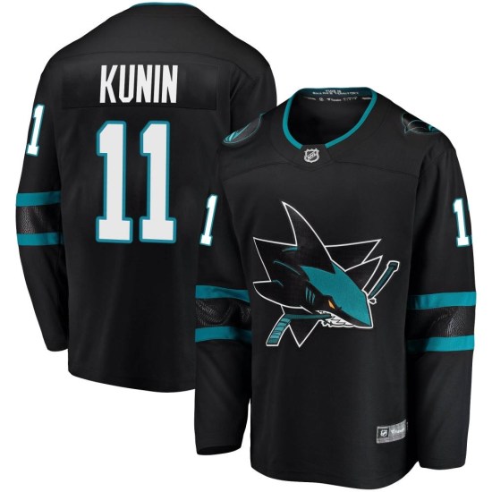 Luke Kunin San Jose Sharks Youth Breakaway Alternate Fanatics Branded Jersey - Black