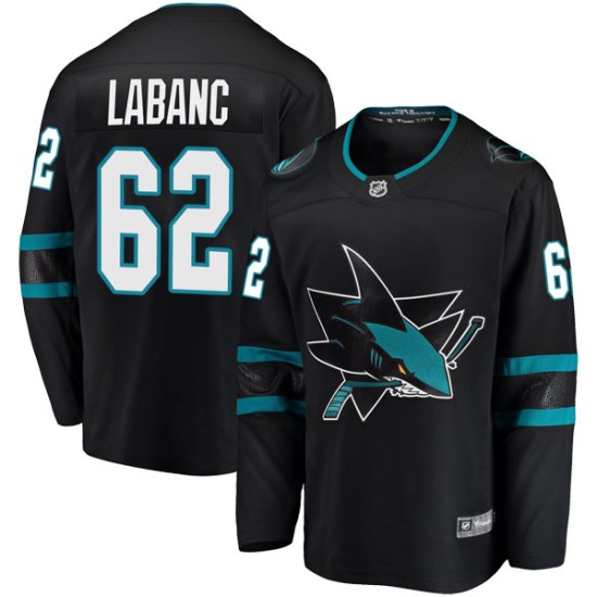 Kevin Labanc San Jose Sharks Youth Breakaway Alternate Fanatics Branded Jersey - Black