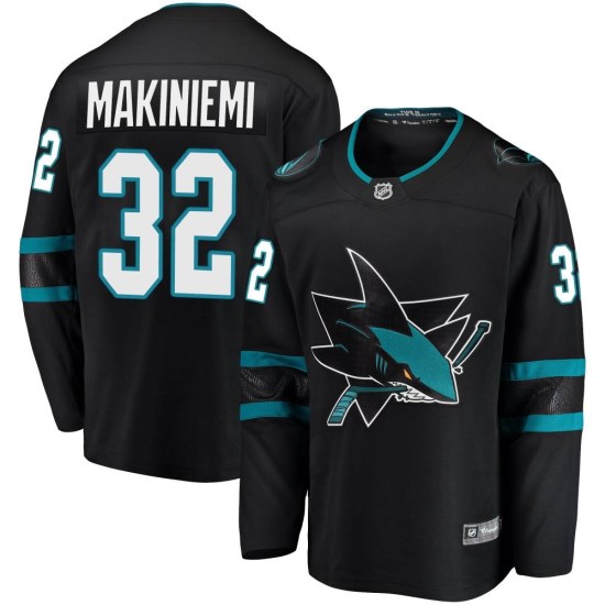 Eetu Makiniemi San Jose Sharks Youth Breakaway Alternate Fanatics Branded Jersey - Black