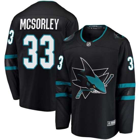 Marty Mcsorley San Jose Sharks Youth Breakaway Alternate Fanatics Branded Jersey - Black