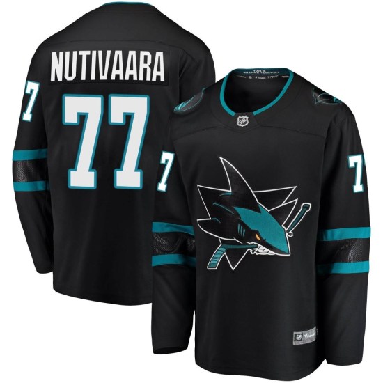 Markus Nutivaara San Jose Sharks Youth Breakaway Alternate Fanatics Branded Jersey - Black