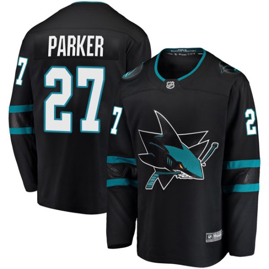 Scott Parker San Jose Sharks Youth Breakaway Alternate Fanatics Branded Jersey - Black