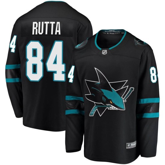 Jan Rutta San Jose Sharks Youth Breakaway Alternate Fanatics Branded Jersey - Black