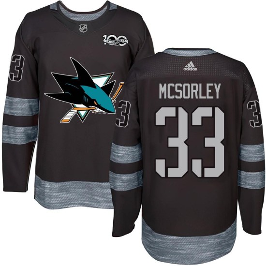 Marty Mcsorley San Jose Sharks Authentic 1917-2017 100th Anniversary Jersey - Black