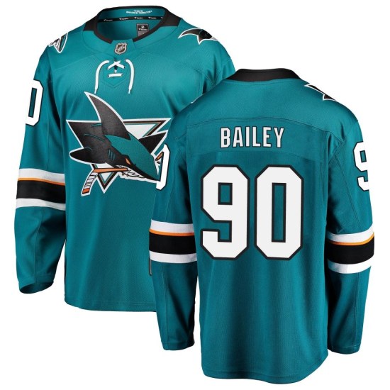 Justin Bailey San Jose Sharks Breakaway Home Fanatics Branded Jersey - Teal