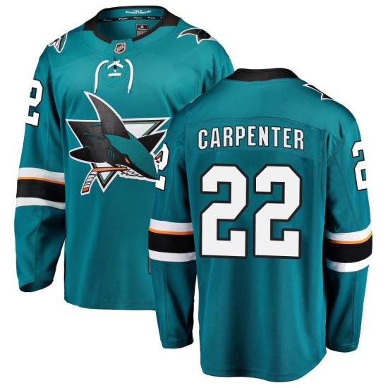 Ryan Carpenter San Jose Sharks Breakaway Home Fanatics Branded Jersey - Teal