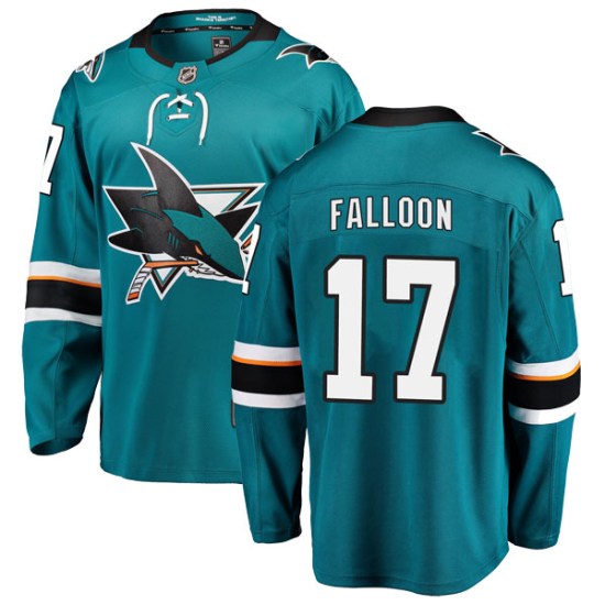 Pat Falloon San Jose Sharks Breakaway Home Fanatics Branded Jersey - Teal