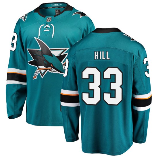 Adin Hill San Jose Sharks Breakaway Home Fanatics Branded Jersey - Teal