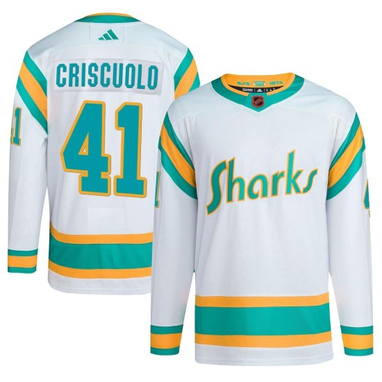 Kyle Criscuolo San Jose Sharks Youth Authentic Reverse Retro 2.0 Adidas Jersey - White