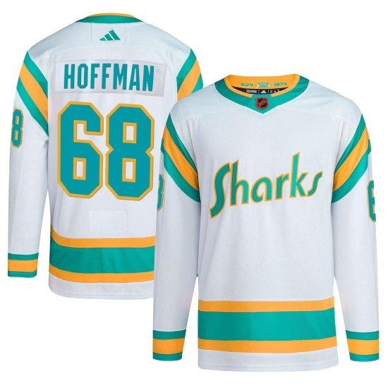 Mike Hoffman San Jose Sharks Youth Authentic Reverse Retro 2.0 Adidas Jersey - White