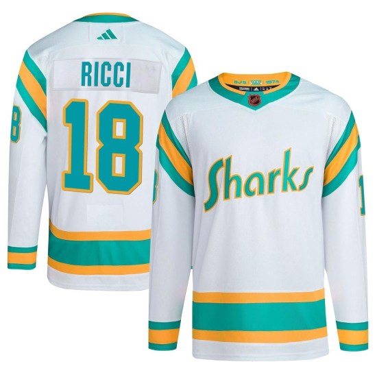 Mike Ricci San Jose Sharks Youth Authentic Reverse Retro 2.0 Adidas Jersey - White
