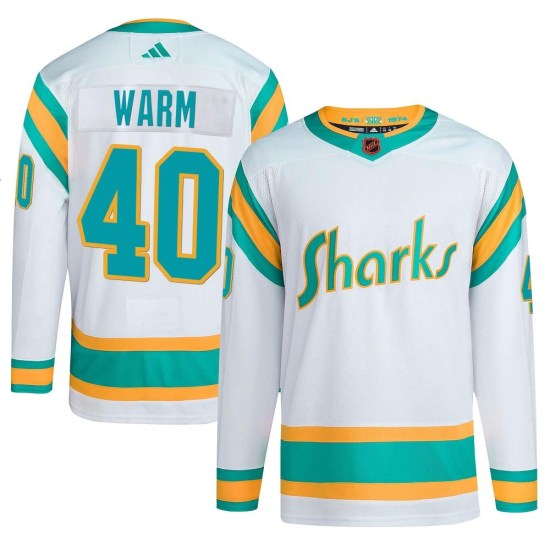 Beck Warm San Jose Sharks Youth Authentic Reverse Retro 2.0 Adidas Jersey - White