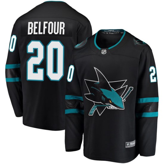 Ed Belfour San Jose Sharks Breakaway Alternate Fanatics Branded Jersey - Black