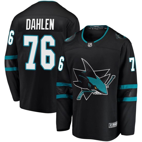 Jonathan Dahlen San Jose Sharks Breakaway Alternate Fanatics Branded Jersey - Black
