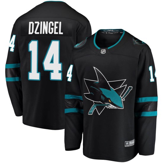 Ryan Dzingel San Jose Sharks Breakaway Alternate Fanatics Branded Jersey - Black