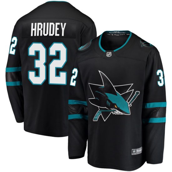 Kelly Hrudey San Jose Sharks Breakaway Alternate Fanatics Branded Jersey - Black