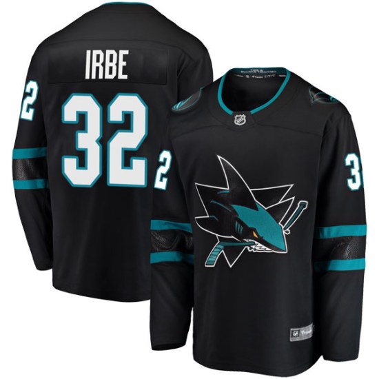 Arturs Irbe San Jose Sharks Breakaway Alternate Fanatics Branded Jersey - Black