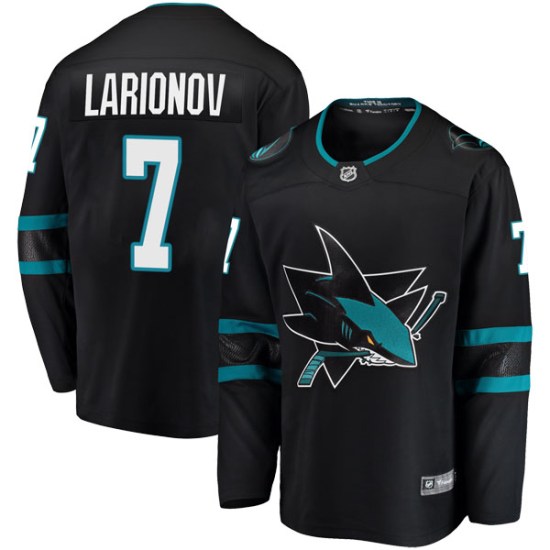 Igor Larionov San Jose Sharks Breakaway Alternate Fanatics Branded Jersey - Black