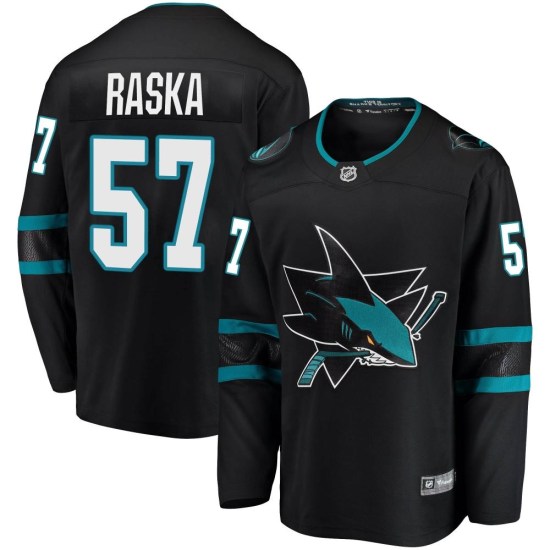 Adam Raska San Jose Sharks Breakaway Alternate Fanatics Branded Jersey - Black