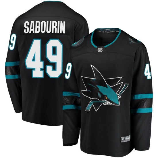 Scott Sabourin San Jose Sharks Breakaway Alternate Fanatics Branded Jersey - Black