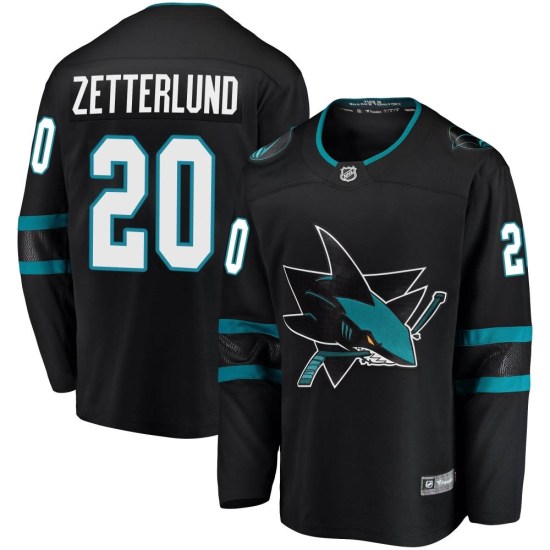 Fabian Zetterlund San Jose Sharks Breakaway Alternate Fanatics Branded Jersey - Black