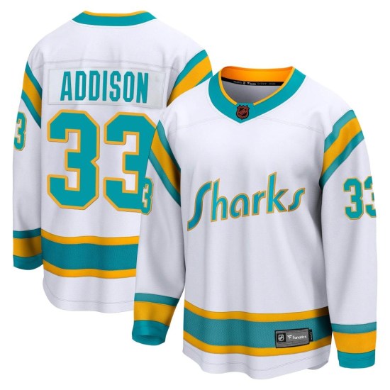 Calen Addison San Jose Sharks Youth Breakaway Special Edition 2.0 Fanatics Branded Jersey - White