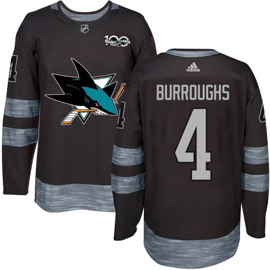 Kyle Burroughs San Jose Sharks Youth Authentic 1917-2017 100th Anniversary Jersey - Black
