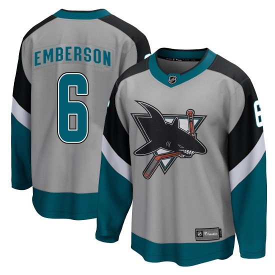 Ty Emberson San Jose Sharks Breakaway 2020/21 Special Edition Fanatics Branded Jersey - Gray