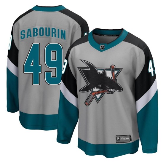 Scott Sabourin San Jose Sharks Breakaway 2020/21 Special Edition Fanatics Branded Jersey - Gray