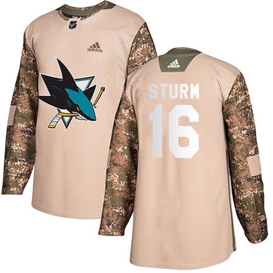 Marco Sturm San Jose Sharks Youth Authentic Veterans Day Practice Adidas Jersey - Camo