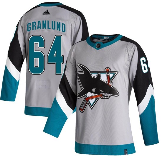 Mikael Granlund San Jose Sharks Authentic 2020/21 Reverse Retro Adidas Jersey - Gray