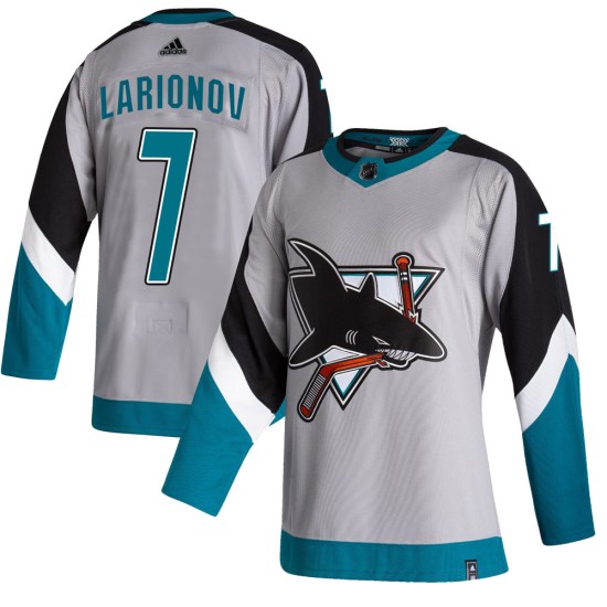 Igor Larionov San Jose Sharks Authentic 2020/21 Reverse Retro Adidas Jersey - Gray