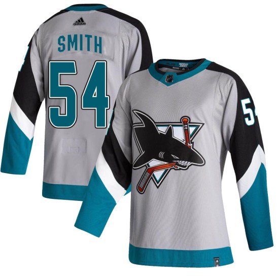 Givani Smith San Jose Sharks Authentic 2020/21 Reverse Retro Adidas Jersey - Gray